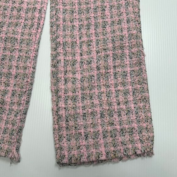 Drew House Woven Pink Boucle Plaid Pants M - Picture 3 of 4
